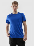 Tricou de trekking cu l&acirc;na Merino pentru bărbați - cobalt, 4F Sportswear