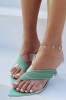 CH14-826 Sandale cu varful ascutit si toc mic tip clepsidra, 36 - 39