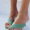 CH14-826 Sandale cu varful ascutit si toc mic tip clepsidra
