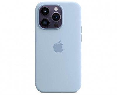 Husa din silicon Apple cu MagSafe pentru iPhone 14 Pro, albastru, , , , , - RESIGILAT foto