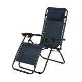 Cumpara ieftin Scaun camping pliant, structura metalica, albastru