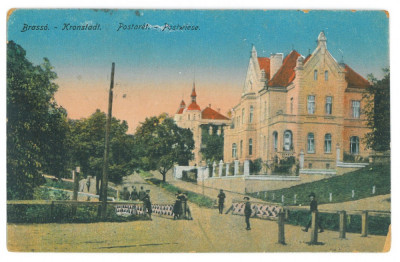 4945 - BRASOV, Romania - old postcard, CENSOR - used - 1917 foto