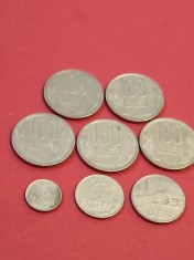 Lot 8 monede: 100 lei 1992+1993+1994+1995+1996,(5+25) bani 1966,1 leu 1966[poze]. Discount conform descriere [10 - 20 %. Vezi descrierea.].