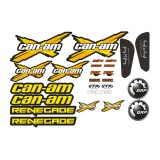 Stickere Can-Am BRP Renegade galbene aftermarket
