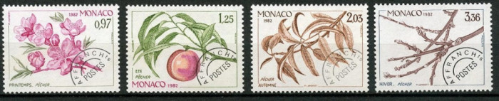 C4658 - Monaco 1982 -Flora 4v. neuzat,perfecta stare