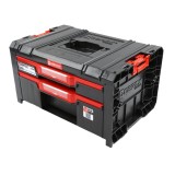 Cutie pentru scule Qbrick System Pro 2.0 Basic, negru, 450 x 310 x 244 mm, cu 2 sertare