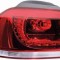 Stop spate lampa VW Golf 6 (1L) GTI/GTD 10.2008-2013 DEPO partea Stanga partea din exterior de pe aripa; tip bec LED+WY21W, cu suport becuri