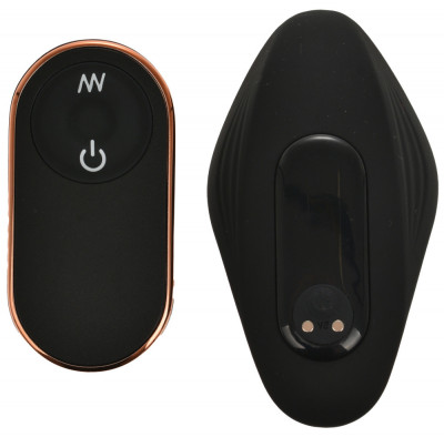 Vibrator Wearable Pelly Remote Control 9 Moduri Vibratii Silicon USB Negru Guilty Toys foto