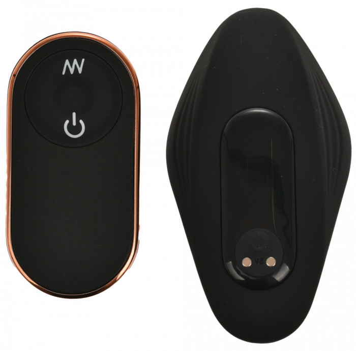 Vibrator Wearable Pelly Remote Control 9 Moduri Vibratii Silicon USB Negru Guilty Toys