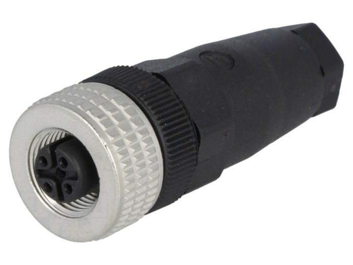 Conector M12 mamă 4 pini IP67