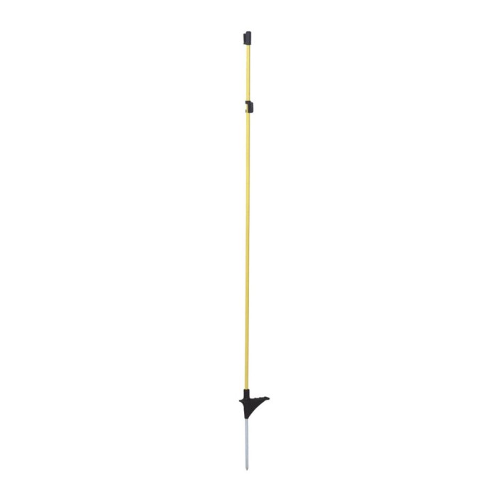 Set 10 st&acirc;lp rotund din fibră de sticlă pentru gard electric 110 cm