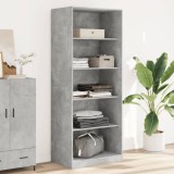 VidaXL Șifonier, gri beton, 80x50x200 cm, lemn prelucrat