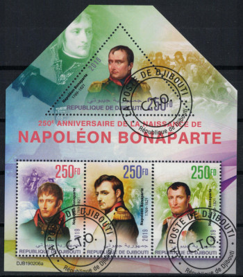 DJIBOUTI 2019 - Napoleon Bonaparte aniv. 250 ani / colita foto