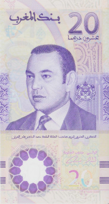 Bancnota Maroc 20 Dirhams 2019 - PNew UNC ( polimer, comemorativa ) foto
