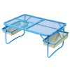 Masa de camping pliabila, 74 x 43 x 30 cm, Albastru