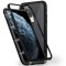 Husa Apple iPhone 11 PRO Negru, Perfect Fit cu spate de sticla securizata premium