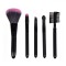 Set Pensule Machiaj, 5 Bucăți, Negru, Lungime 9.5-11.54 cm