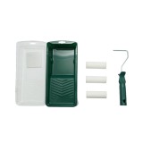 Set mini trafalet 10 cm cu 3 role burete, tavita si maner Breckner