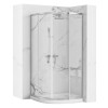Cabina dus REA Look Chrome 90x90 + Cada de duș Look White