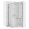 Cabina dus REA Look Chrome 90x90 + Cada de duș Look White
