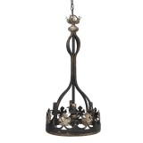 Cumpara ieftin Lustra metal maro antichizat 40x85 cm
