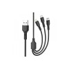 Cablu pentru incarcare 2.4A si transfer date 3 in 1: Micro USB, Type C si Lighting (compatibil Iphone) Cod: XO-NB230-31 Automotive TrustedCars, Oem