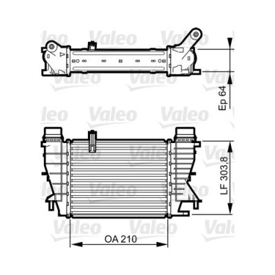 Radiator intercooler Valeo 818251 foto