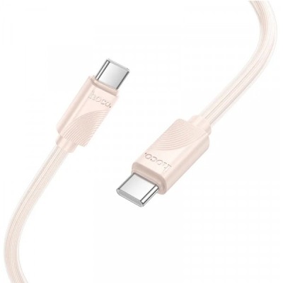 Cablu Date si Incarcare USB-C - USB-C HOCO X114, 60W, 1m, Roz foto