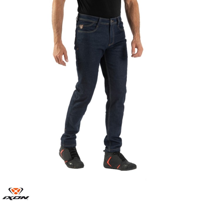Blugi (jeans) barbati pentru scuter - motocicleta Ixon model Kevin culoare: albastru inchis (Cordura&reg; Denim) US26