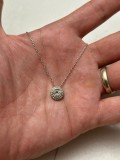 LANT + PANDANTIV CRISTALE SWAROVSKI - Rotund - Original !