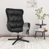 VidaXL Scaun de relaxare, negru, piele ecologică 341187