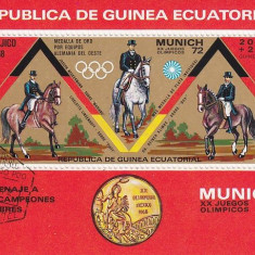 Eq. Guinea 1972 Sport, perf. sheet, used I.019