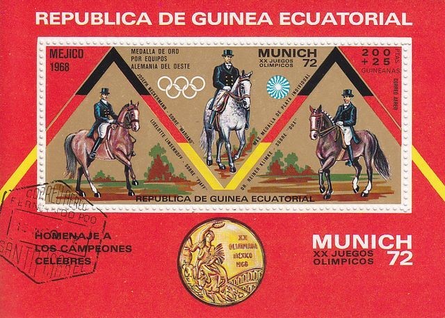 Eq. Guinea 1972 Sport, perf. sheet, used I.019
