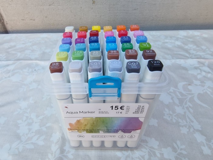 Office Line | aqua marker permanent | 36 culori