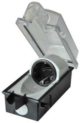 SERIE 9015 PRIZA EXTERIOARA CU CARCASA DE BLOCARE 16A, IP44 9015-001.01 INTERB&amp;Auml;R foto