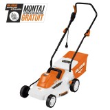 Masina de tuns iarba electrica Ruris RXE1500, 1500W, 37cm, 25-75mm, 35L