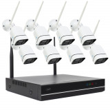 Cumpara ieftin Pachet Kit supraveghere video PNI House WiFi660 NVR 8 canale si 8 camere wireless de exterior 3MP, P2P, IP66