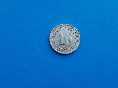 10 Pfennig 1908 Lit. A - Germania-XF+ foto