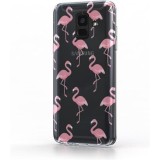 Cumpara ieftin Husa Telefon Silicon Samsung A6 2018 a600 Clear Flamingo Bird BeHello