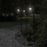vidaXL Lampă exterioară de podea, negru, 100 cm, oțel inoxidabil