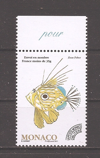 Monaco 2011 - Pește - Preanulat, MNH
