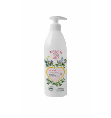 Gel de Dus Bebe Drag cu Aloe si Unt Shea Viva Natura 500ml foto