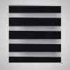 Jaluzea opaca tip zebra, 40 x 100 cm, negru