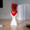 Decor plante artificiale - rosu, inima - 10 x 35 cm Best CarHome
