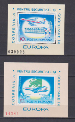 CONFERINTA PENTRU SECURITATE SI COOPERARE IN EUROPA 1977 LP. 938-939 MNH foto