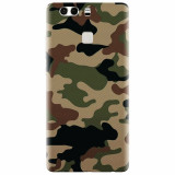 Husa silicon pentru Huawei P9 Plus, Camuflaj