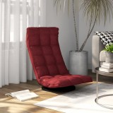 VidaXL Scaun de podea pivotant, roșu vin, material textil