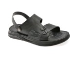 Sandale GRYXX negre, 53C51, din piele naturala