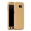 Husa Samsung Galaxy J3 2017 360 grade, protectie completa + Folie sticla inclusa, Auriu