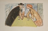 Tia Peltz, Secrete (tehnica mixta pe hartie)